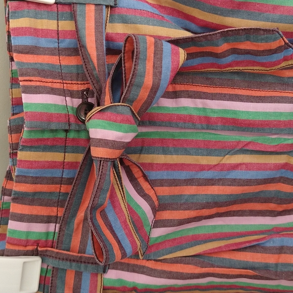 Madewell Paperbag Shorts in Rainbow Stripe - Picture 10 of 15